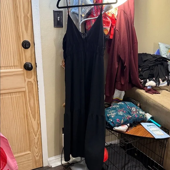 color block halter maxi dress 1612 Halter Color Block Maxi Dress